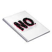 Carnet Sarcastique antisociale bizarre Pas de typographie (Côté Droit)