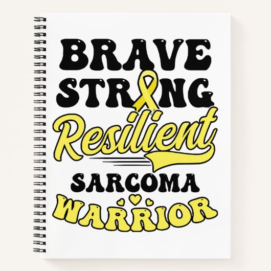 Carnet Sarcoma Cancer Chemise brave résistance forte (Devant)