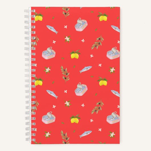 Carnet Sardine Citron Rouge (Recto)