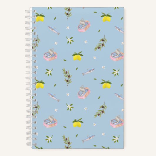 Carnet Sardine Lemon Blue (Recto)