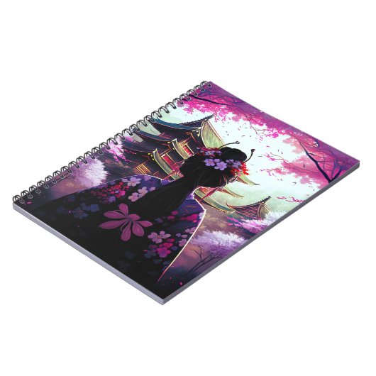 Carnet Sari Fleurs de cerisiers (Côté gauche)