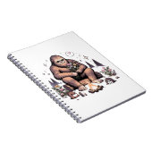 Carnet Sasquatch tenant des fleurs (Côté Droit)