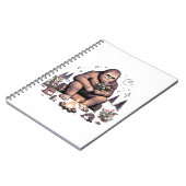 Carnet Sasquatch tenant des fleurs (Côté gauche)