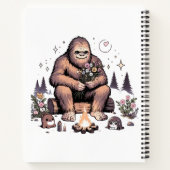 Carnet Sasquatch tenant des fleurs (Dos)