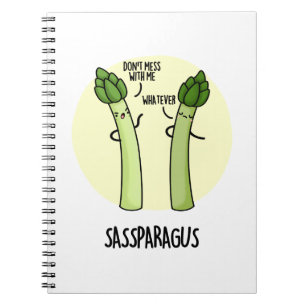 Carnet Sassparagus Mignon Asperge Légume Jeu de mots