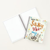 Carnet Sassy comme ma typographie audacieuse de chat - Ca (Intérieur)