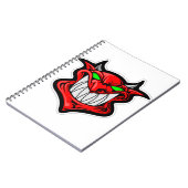 Carnet satan tête visage démon de dessin (Côté gauche)