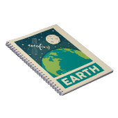Carnet Satellite Earth Retro Galaxy (Côté Droit)