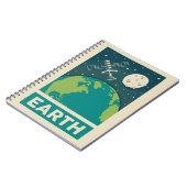 Carnet Satellite Earth Retro Galaxy (Côté gauche)