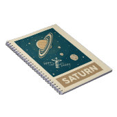 Carnet Saturn Retro Galaxy Satellite (Côté Droit)