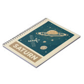 Carnet Saturn Retro Galaxy Satellite (Côté gauche)
