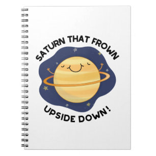 Carnet Saturne qui fait la moue à l'envers Blague drôle d