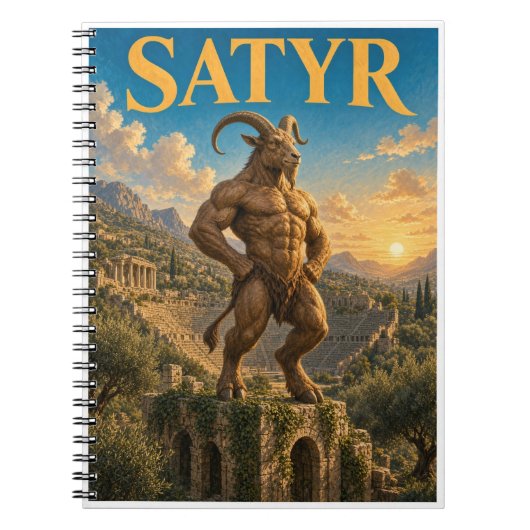 Carnet Satyre, Monstre de Fantasy Gothique (Devant)