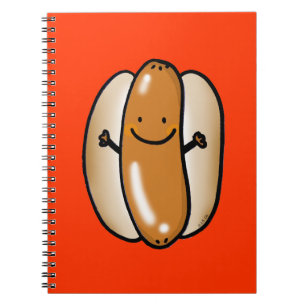Carnet saucisse de hot-dog de bande dessinée