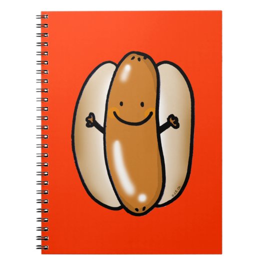 Carnet saucisse de hot-dog de bande dessinée (Devant)