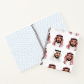 Carnet Saudi Arabian Men Portrait Pattern (Intérieur)