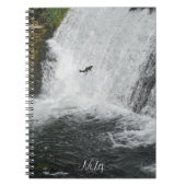 Carnet Saumon sautant la cascade (Devant)