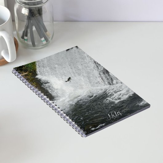Carnet Saumon sautant la cascade