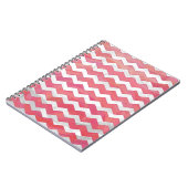 Carnet Saumon Swirl Chevron Motif (Côté gauche)