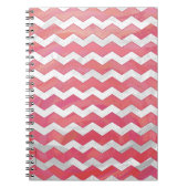 Carnet Saumon Swirl Chevron Motif (Devant)