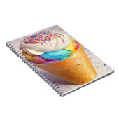 Carnet Saupoudrer de cônes de crème glacée (Côté Droit)