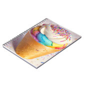 Carnet Saupoudrer de cônes de crème glacée (Côté gauche)