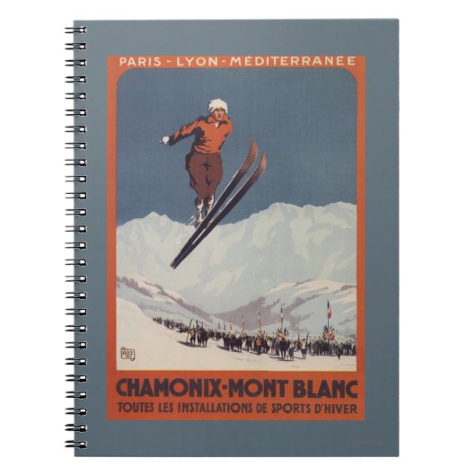 Carnet Saut à ski - Affiche de Promo olympique PLM (Devant)