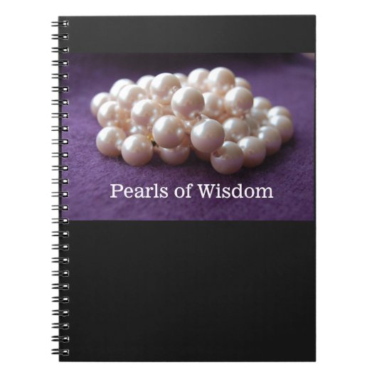 Carnet saut de grand collier de perles photo (Devant)
