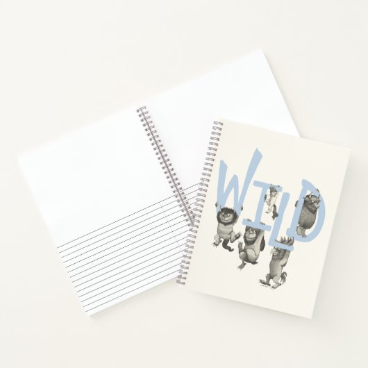 Carnet SAUVAGE | Wild Things et Max - Bleu (Intérieur)