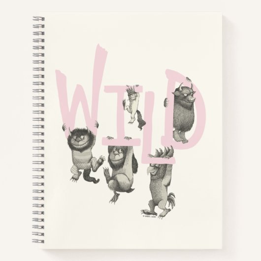 Carnet SAUVAGE | Wild Things et Max - Rose (Devant)