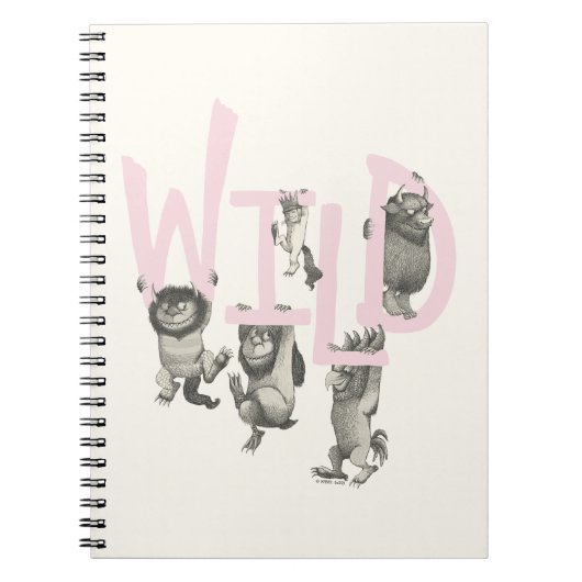 Carnet SAUVAGE | Wild Things et Max - Rose (Devant)