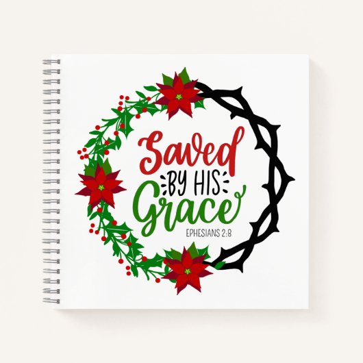 Carnet Sauvé par Sa Grace Christmas Wreath (Devant)