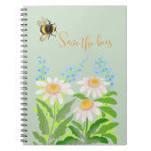 Carnet Sauvez les abeilles, bourdon (Devant)