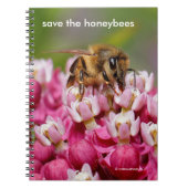 Carnet Sauvez les abeilles domestiques Pollinant Narrowle (Devant)