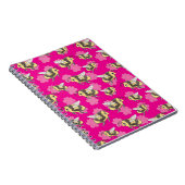 Carnet Sauvez les abeilles sur arrière - plan rose (Côté Droit)