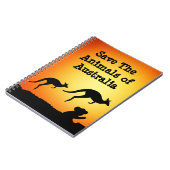Carnet Sauvez les animaux d'Australie (Côté gauche)