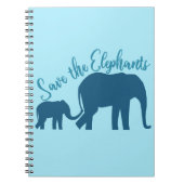 Carnet Sauvez les éléphants (Devant)
