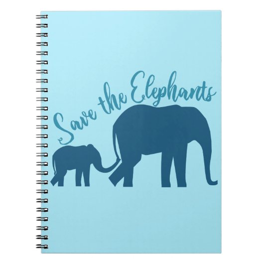 Carnet Sauvez les éléphants (Devant)
