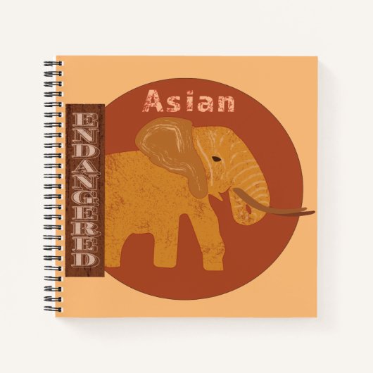Carnet Sauvez les éléphants (Devant)