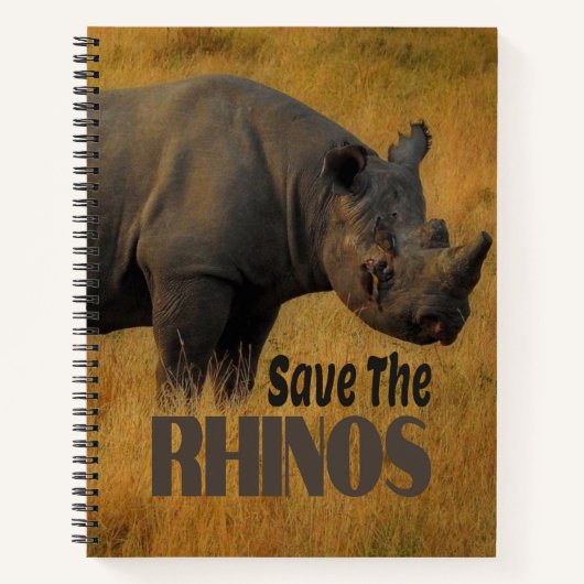 Carnet Sauvez Les Rhinos (Devant)
