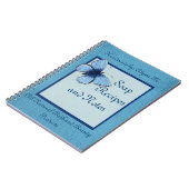 Carnet Savon fait main de papillon bleu (Côté gauche)