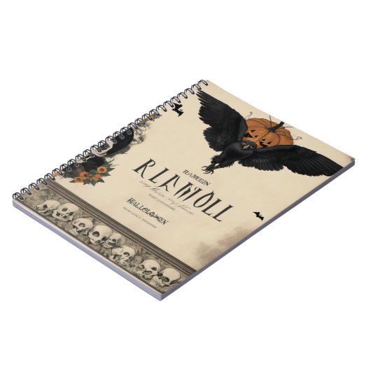 Carnet Savourez les Vibes Éffrayantes avec un Corbeau et  (Côté gauche)