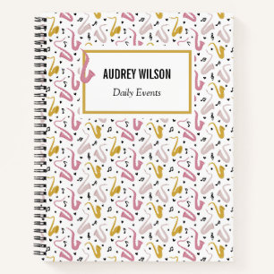 Carnet Saxophone Lecteur Musicien Jazz