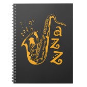 Carnet Saxophone Player Jazz Music Amoureux Notes musical (Devant)