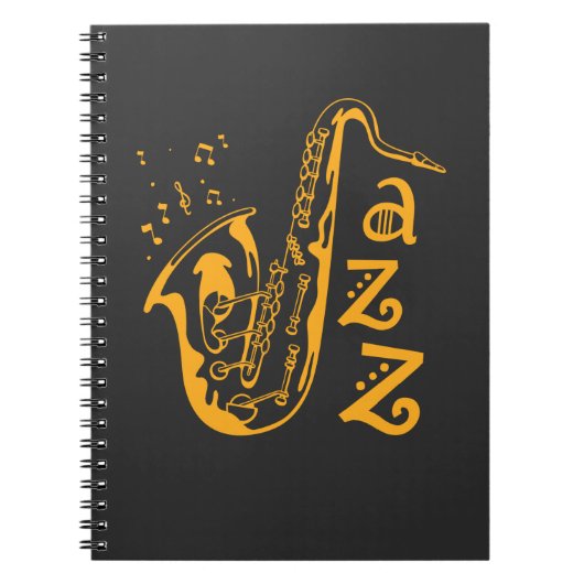 Carnet Saxophone Player Jazz Music Amoureux Notes musical (Devant)