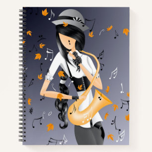 Carnet Saxophoniste clown Golden Harvest