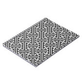 Carnet Sayagata motif, japonais, noir et blanc (Côté gauche)