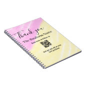 Carnet Scan QR to follow us thank you discount code pink (Côté Droit)