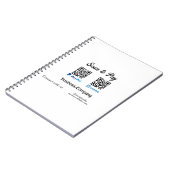 Carnet Scanner pour payer le code q r paypal venmo ajoute (Côté gauche)
