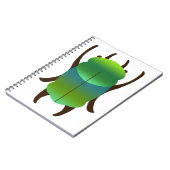 Carnet Scarabée bleu (Côté gauche)